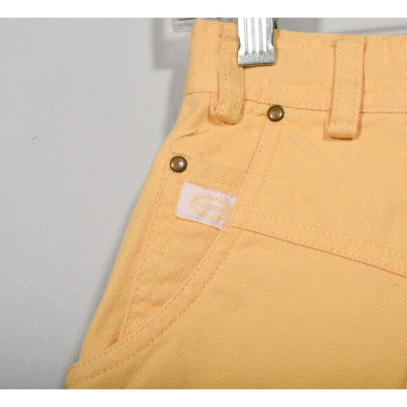 Vintage 80s Together! Butter Yellow Denim Slim Fit High Waisted Skirt Sz 10 - Picture 2 of 4